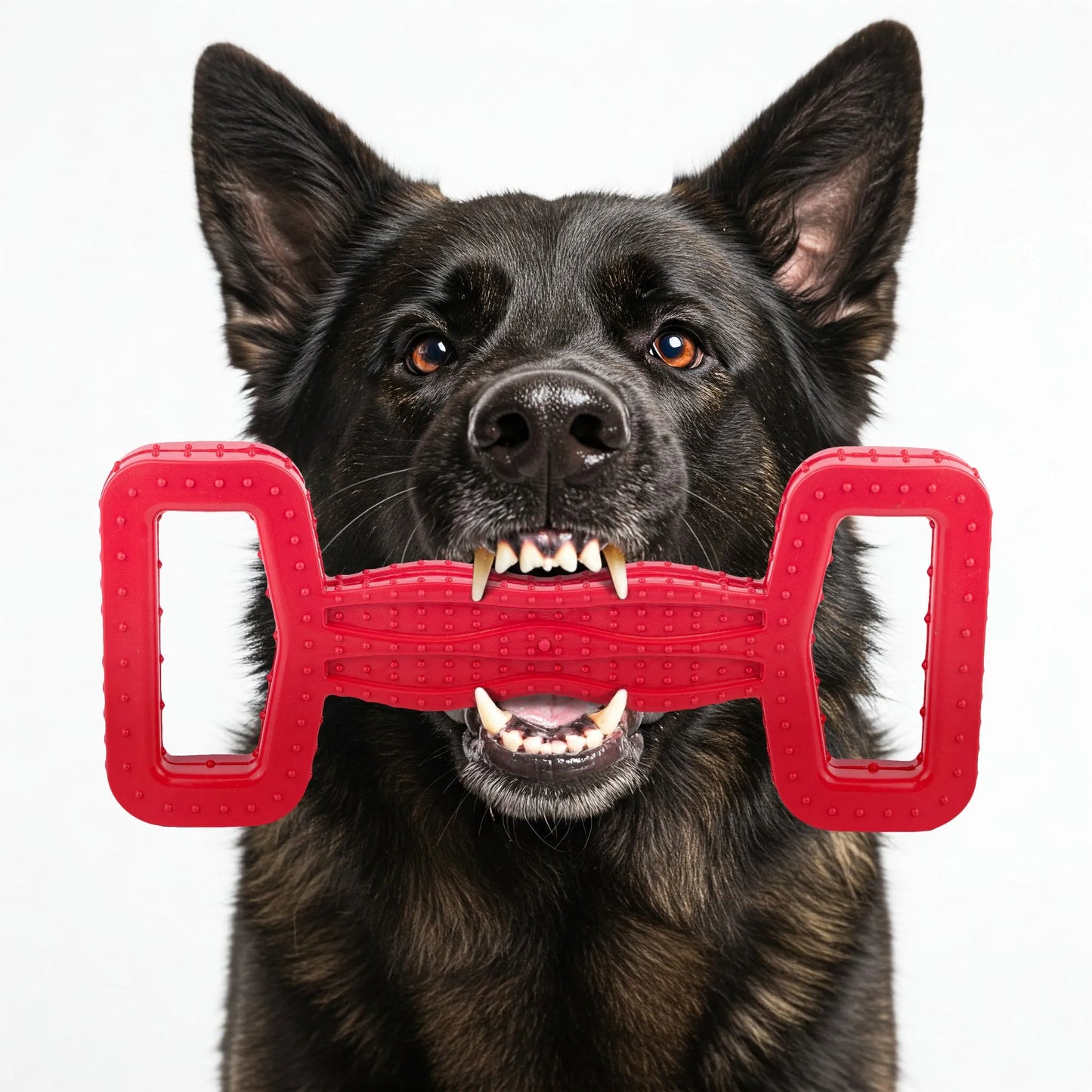 Fuzzl Eco Rubber Tugger – Red Dog Toy – Durable Dog Toy - Fuzzl Pet