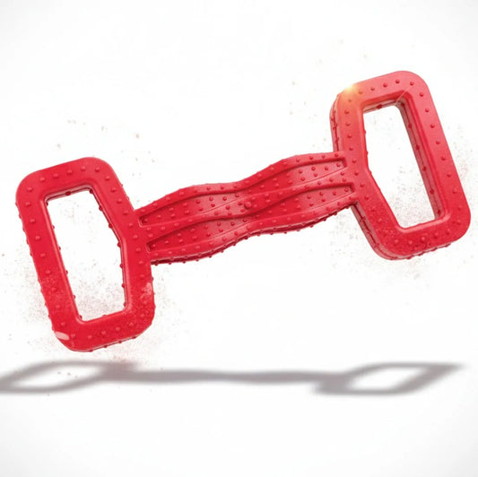 Fuzzl Eco Rubber Tugger – Red Dog Toy – Durable Dog Toy - Fuzzl Pet