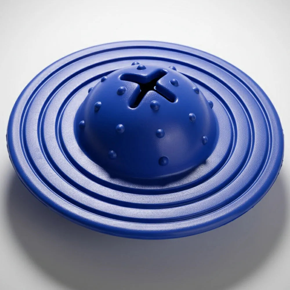 Fuzzl Eco Rubber Chuck & Treat Sky Saucer - Blue Dog Toy – Durable - Fuzzl Pet