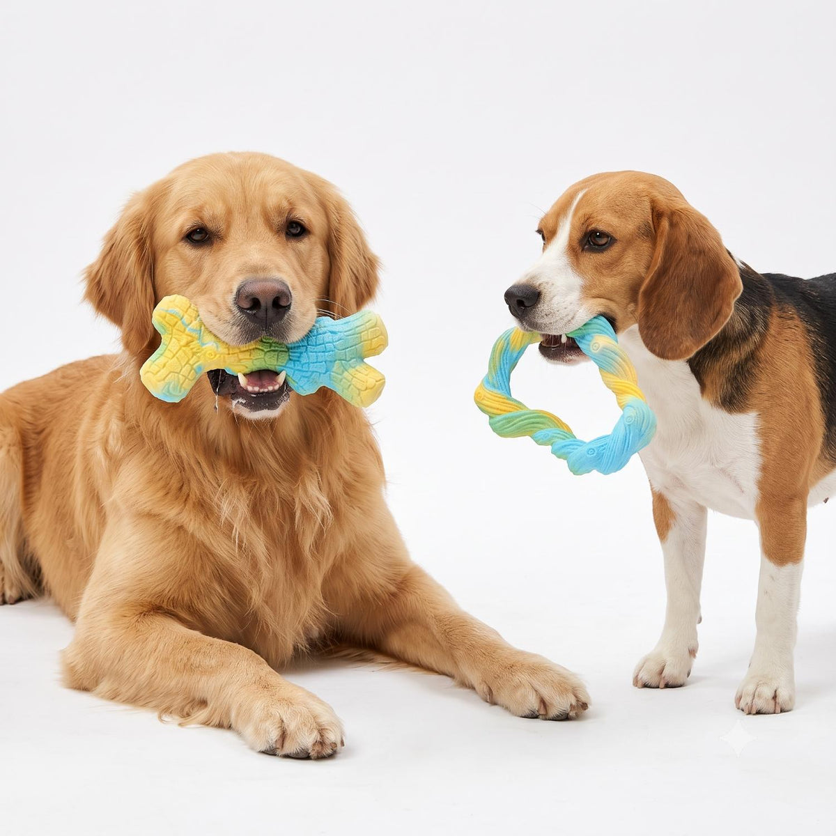 Fuzzl VIOCORE Tuff Chew Ring & Clover 2-Pack | Aggressive Chewer