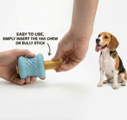 Fuzzl Yak Chew Holder Toy Blue | Durable Dog Treat Holder
