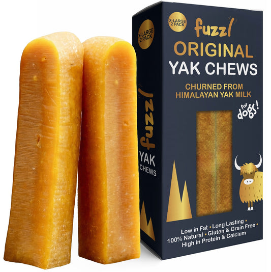 Fuzzl Gold Yak Cheese 300g | 2 x 150g Large Himalayan Dog Chew