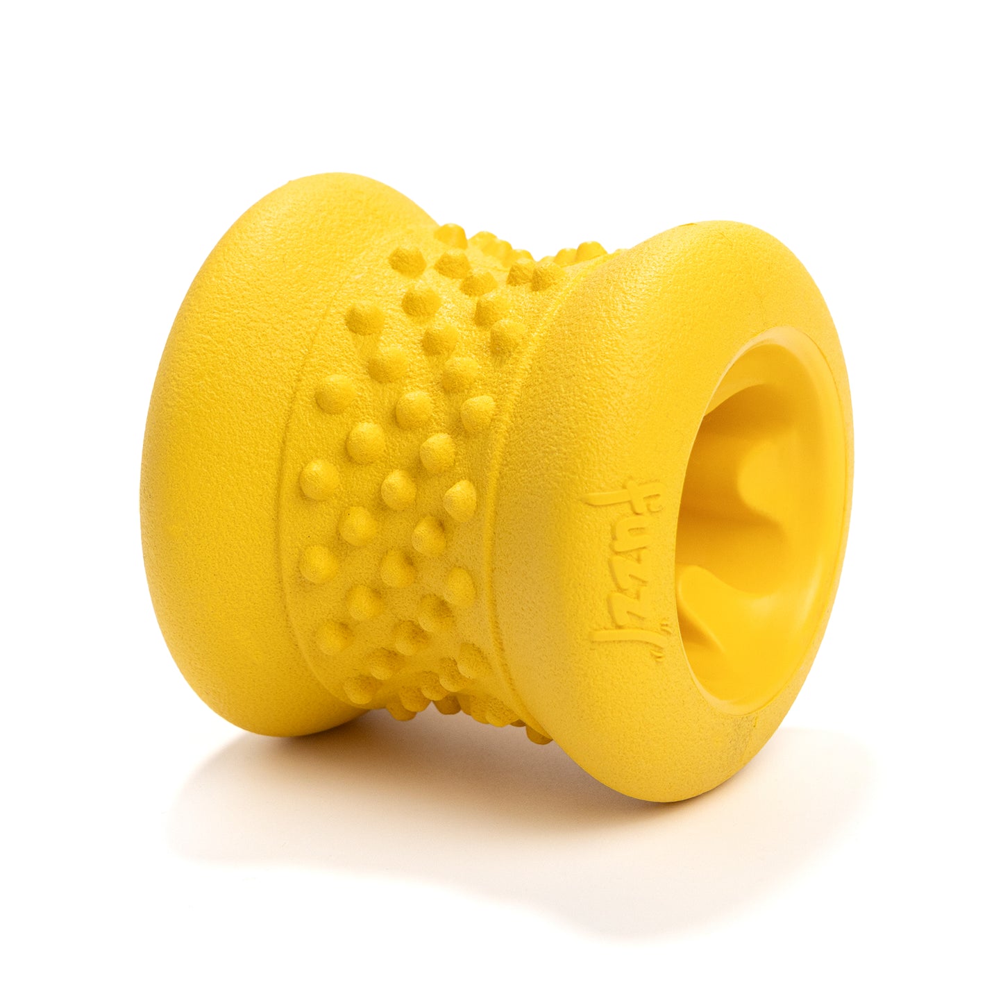 Fuzzl Grip n' Chew Yak Chew Holder | Natural Rubber Safety Holder Yellow