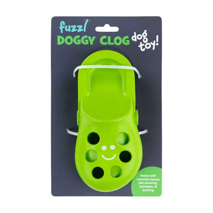 Fuzzl Flip Flop Treat Toy | Rubber Green – Durable Dog Toy