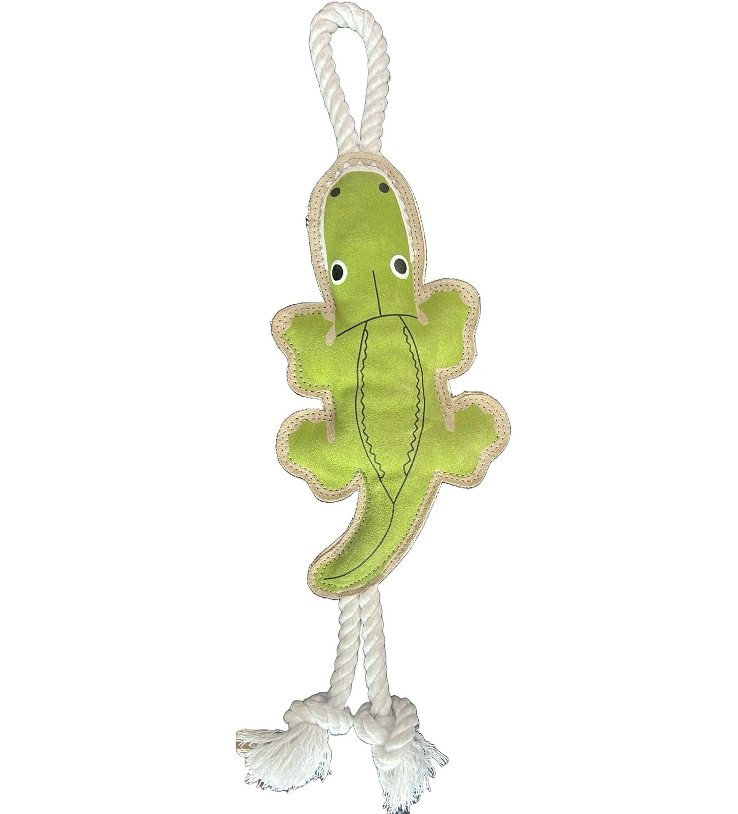 Fuzzl Eco Leather Crocodile – Durable Dog Toy