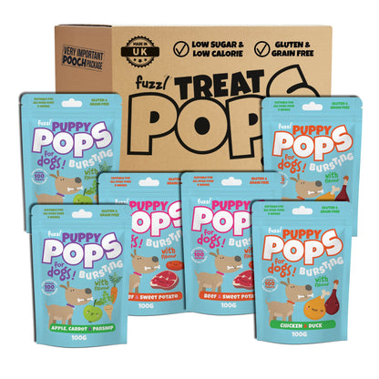 Fuzzl Puppy Pops - Varity Pack 2 x Beef & Sweet Potato, 2 x Chicken - Fuzzl Pet