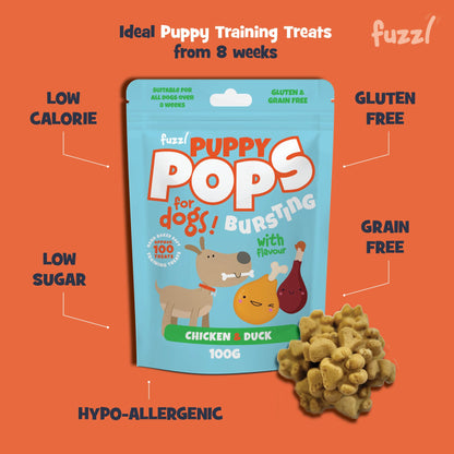 Fuzzl Puppy Pops Variety Pack | With Glow Ball Dog Treat Bundle - Fuzzl Pet